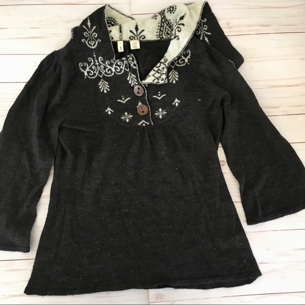 Anthropologie Wool Hooded Sweater!!